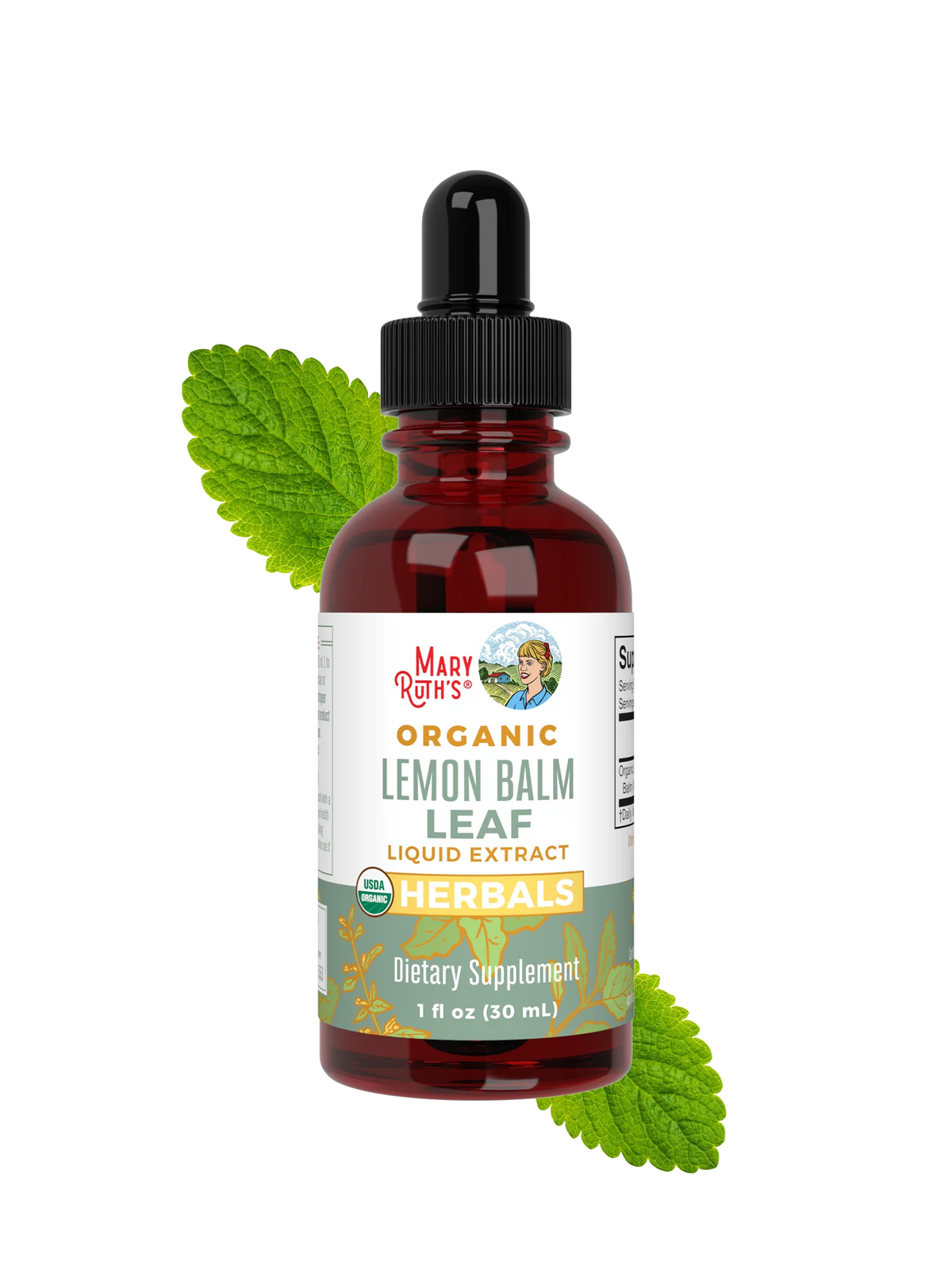 Organic Lemon Balm Leaf Liquid Drops