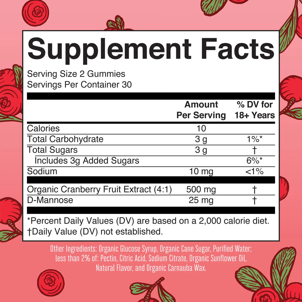 Organic Cranberry Gummies