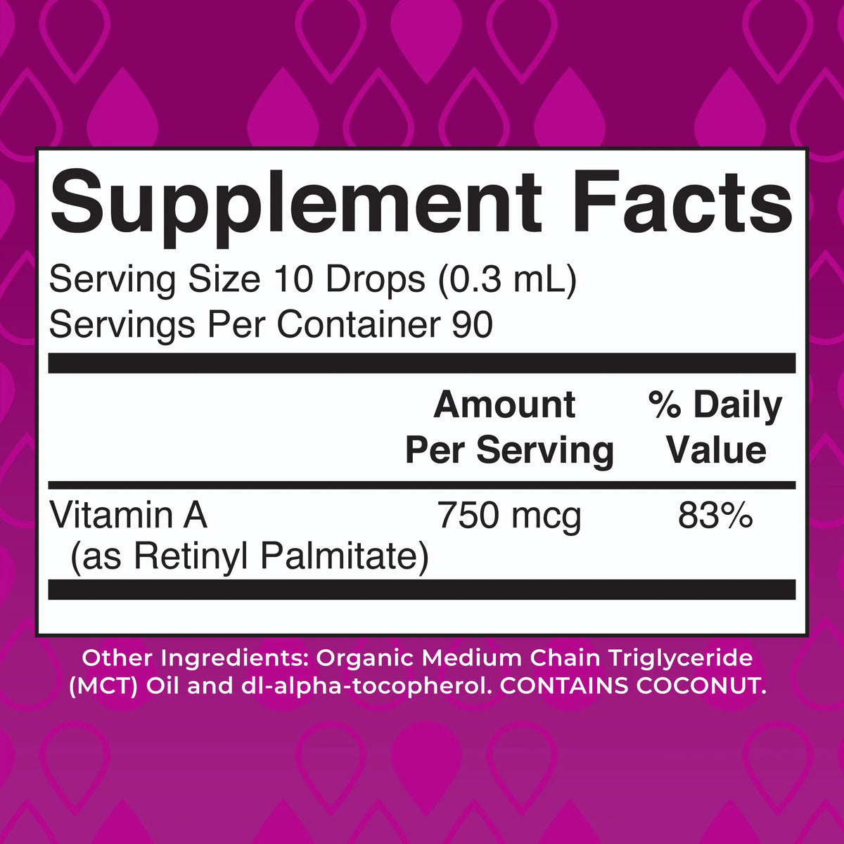 Vitamin A Organic Liquid Drops