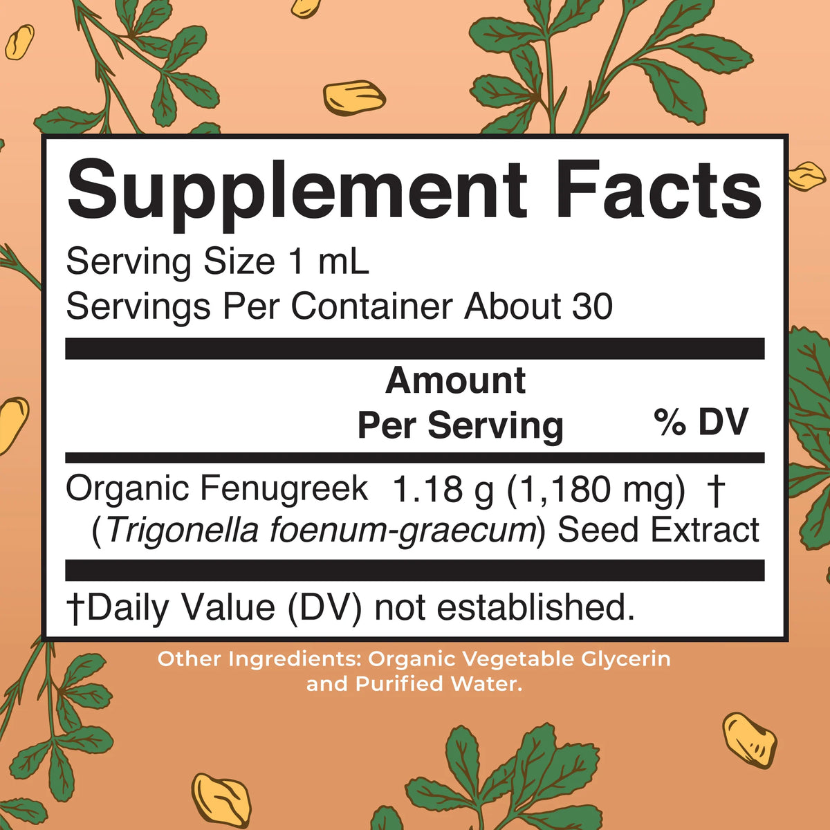 Organic Fenugreek Seed Liquid Extract
