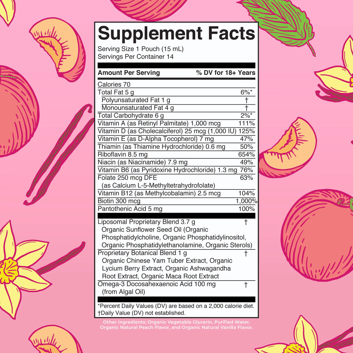 Women's Organic Multivitamin Liposomal Pouches